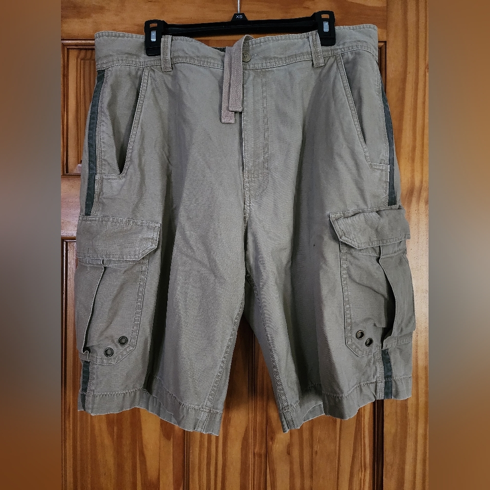 Arizona Brand Men's Casual Cargo Shorts Khaki Size 36